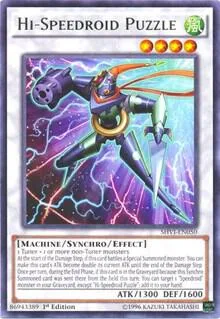 Hi-Speedroid Puzzle SHVI-EN050 1st Edition Yu-Gi-Oh card from Shining Victories