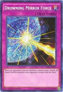 Drowning Mirror Force SHVI-EN075 1st Edition Yu-Gi-Oh card from Shining Victories