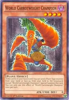 World Carrotweight Champion SHVI-EN091 1st Edition Yu-Gi-Oh card from Shining Victories