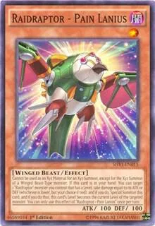 Raidraptor - Pain Lanius SHVI-EN015 Unlimited Yu-Gi-Oh card from Shining Victories
