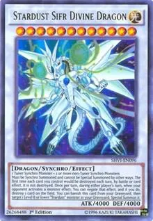 Stardust Sifr Divine Dragon SHVI-EN096 Unlimited Yu-Gi-Oh card from Shining Victories