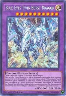 Blue-Eyes Twin Burst Dragon SHVI-EN099 Unlimited Yu-Gi-Oh card from Shining Victories