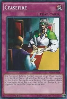 Ceasefire YS16-EN034 Yu-Gi-Oh card from Starter Deck: Yuya