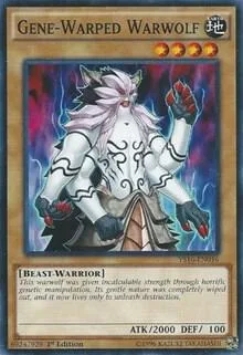Gene-Warped Warwolf YS16-EN016 Yu-Gi-Oh card from Starter Deck: Yuya