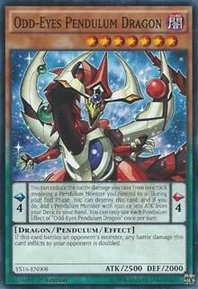 Odd-Eyes Pendulum Dragon YS16-EN008 Yu-Gi-Oh card from Starter Deck: Yuya