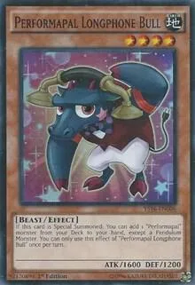 Performapal Longphone Bull YS16-EN006 Yu-Gi-Oh card from Starter Deck: Yuya