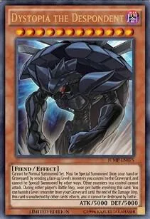 Dystopia the Despondent JUMP-EN075 Yu-Gi-Oh card from Shonen Jump Magazine Promos