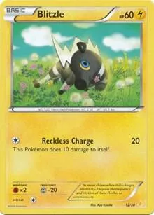 Blitzle 26 #26/30 Pokémon card from XY Trainer Kit: Pikachu Libre & Suicune