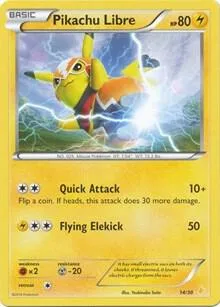 Pikachu Libre 14 - Non-Holo #14/30 Pokémon card from XY Trainer Kit: Pikachu Libre & Suicune