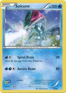 Suicune 14 - Non-Holo #14/30 Pokémon card from XY Trainer Kit: Pikachu Libre & Suicune