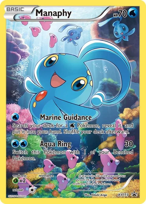 Manaphy #XY113 Holofoil Pokémon card from XY Promos