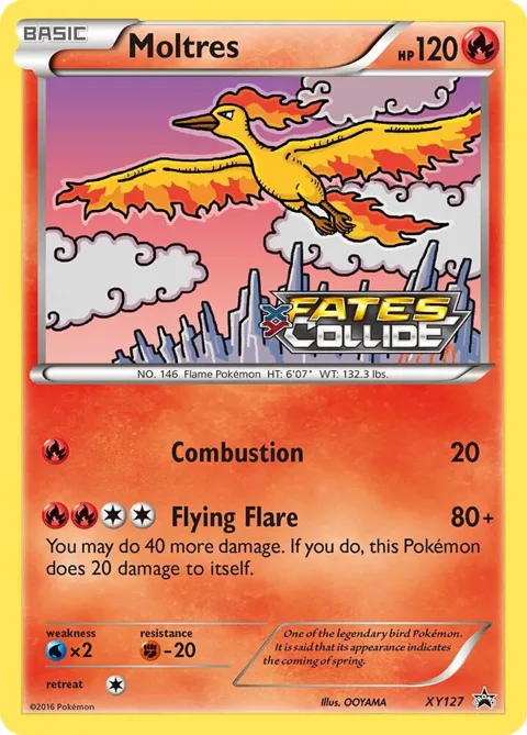 Moltres Prerelease #XY127 Holofoil Pokémon card from XY Promos