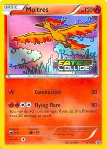 Moltres - XY127 Prerelease [Staff] #XY127 Holofoil Pokémon card from XY Promos