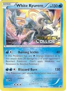 White Kyurem - XY128 Prerelease [Staff] #XY128 Holofoil Pokémon card from XY Promos