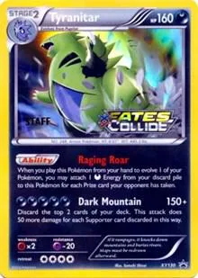 Tyranitar - XY130 Prerelease [Staff] #XY130 Holofoil Pokémon card from XY Promos