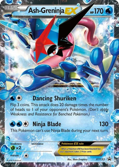 Ash-Greninja EX #XY133 Holofoil Pokémon card from XY Promos