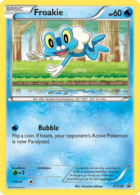 Froakie #XY138 Holofoil Pokémon card from XY Promos