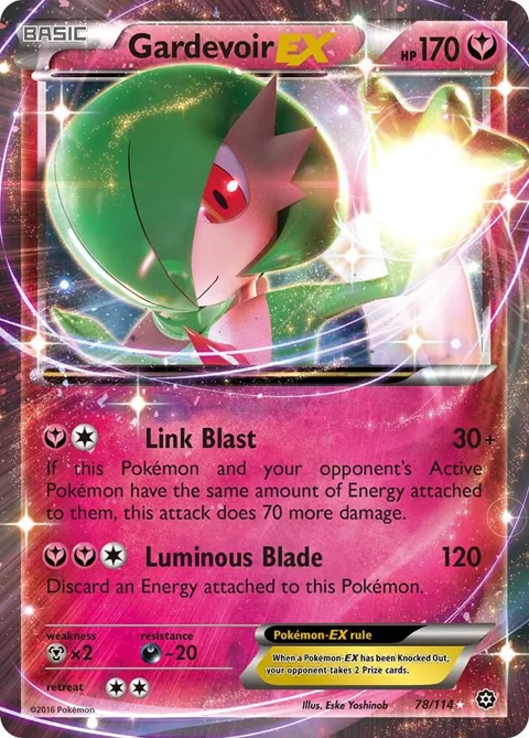 Gardevoir EX #78/114 Holofoil Pokémon card from XY - Steam Siege
