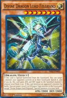 Divine Dragon Lord Felgrand SR02-EN001 Yu-Gi-Oh card from Structure Deck: Rise of the True Dragons