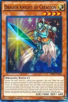 Dragon Knight of Creation SR02-EN002 Yu-Gi-Oh card from Structure Deck: Rise of the True Dragons