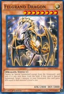Felgrand Dragon SR02-EN005 Yu-Gi-Oh card from Structure Deck: Rise of the True Dragons