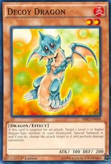 Decoy Dragon SR02-EN008 Yu-Gi-Oh card from Structure Deck: Rise of the True Dragons