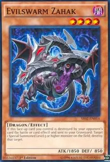 Evilswarm Zahak SR02-EN014 Yu-Gi-Oh card from Structure Deck: Rise of the True Dragons