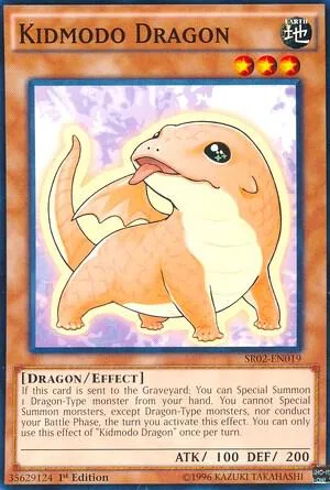 Kidmodo Dragon SR02-EN019 Yu-Gi-Oh card from Structure Deck: Rise of the True Dragons