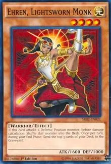 Ehren, Lightsworn Monk SR02-EN021 Yu-Gi-Oh card from Structure Deck: Rise of the True Dragons