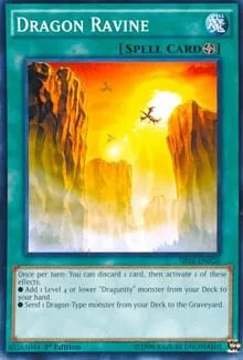 Dragon Ravine SR02-EN026 Yu-Gi-Oh card from Structure Deck: Rise of the True Dragons