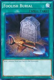 Foolish Burial SR02-EN029 Yu-Gi-Oh card from Structure Deck: Rise of the True Dragons