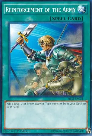 Reinforcement of the Army SR02-EN031 Yu-Gi-Oh card from Structure Deck: Rise of the True Dragons