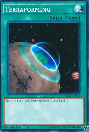 Terraforming SR02-EN034 Yu-Gi-Oh card from Structure Deck: Rise of the True Dragons