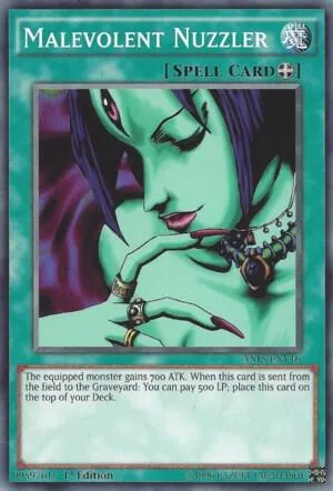 Malevolent Nuzzler SRL-005 Yu-Gi-Oh card from Spell Ruler
