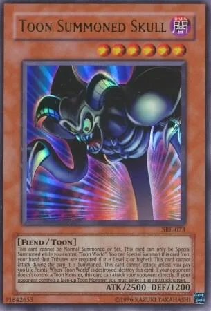 Toon Summoned Skull SRL-073 Yu-Gi-Oh card from Spell Ruler