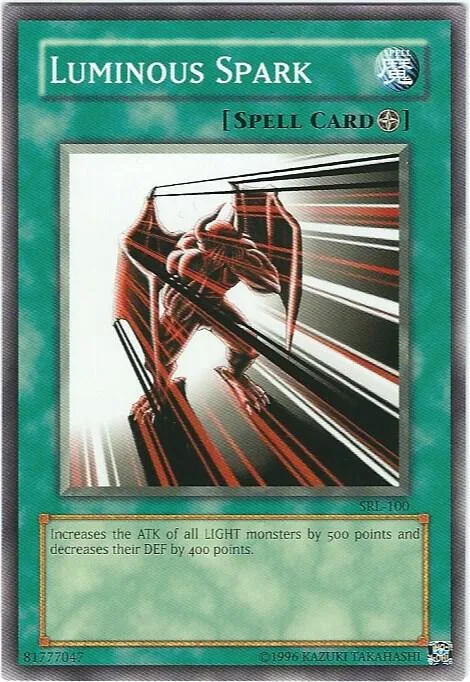 Luminous Spark SRL-100 Yu-Gi-Oh card from Spell Ruler