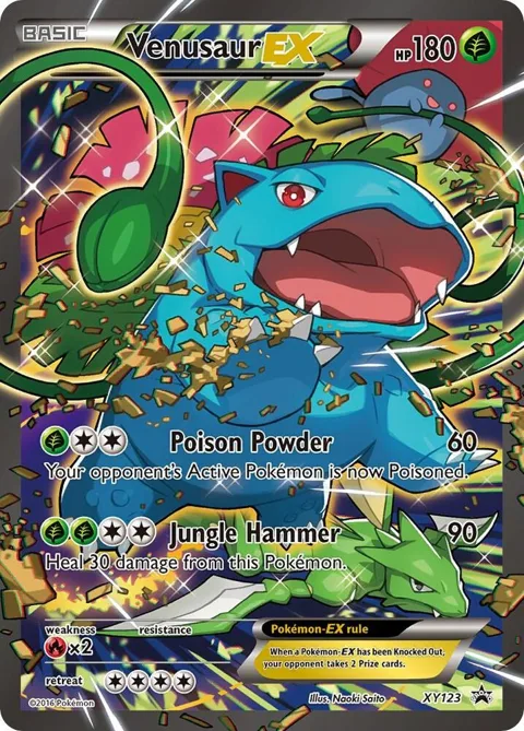 Venusaur EX #XY123 Holofoil Pokémon card from XY Promos