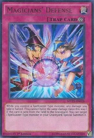 Magicians' Defense MVP1-EN028 Yu-Gi-Oh card from The Dark Side of Dimensions Movie Pack