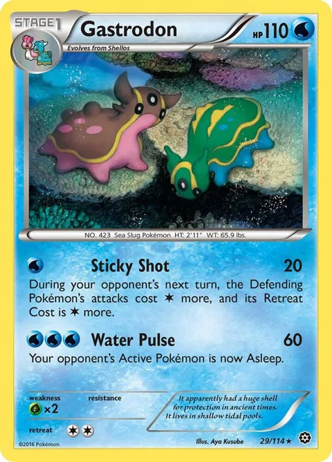Gastrodon #29/114 Reverse Holofoil Pokémon card from XY - Steam Siege