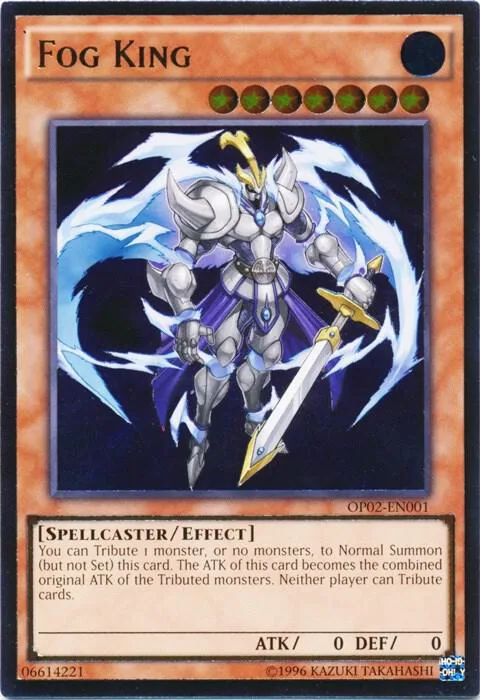 Fog King Ultimate Rare OP02-EN001 Yu-Gi-Oh card from OTS Tournament Pack 2