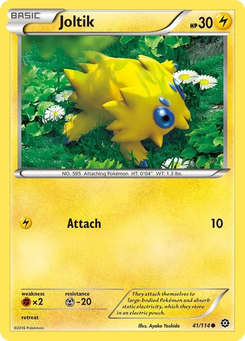 Joltik #41/114 Reverse Holofoil Pokémon card from XY - Steam Siege