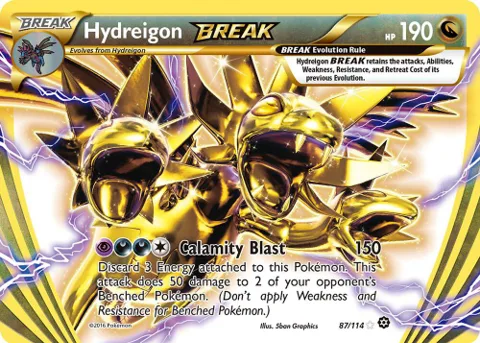 Hydreigon BREAK #87/114 Holofoil Pokémon card from XY - Steam Siege