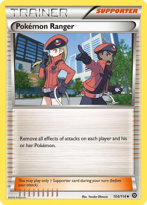 Pokemon Ranger #104/114 Pokémon card from XY - Steam Siege