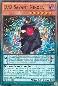 D/D Savant Nikola TDIL-EN011 Yu-Gi-Oh card from The Dark Illusion