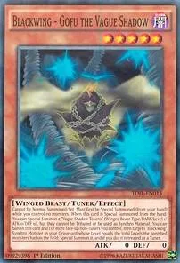 Blackwing - Gofu the Vague Shadow TDIL-EN013 Unlimited Yu-Gi-Oh card from The Dark Illusion