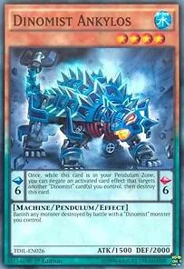 Dinomist Ankylos TDIL-EN026 1st Edition Yu-Gi-Oh card from The Dark Illusion