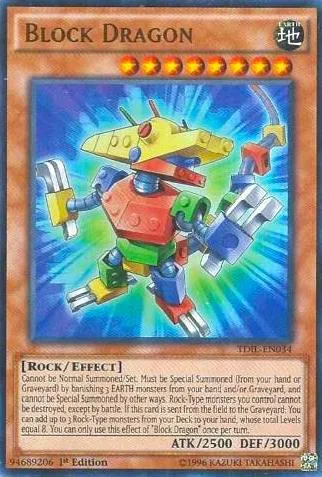 Block Dragon TDIL-EN034 1st Edition Yu-Gi-Oh card from The Dark Illusion