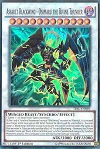 Assault Blackwing - Onimaru the Divine Thunder TDIL-EN049 Unlimited Yu-Gi-Oh card from The Dark Illusion