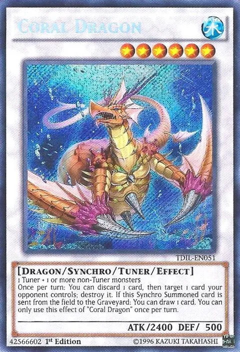 Coral Dragon TDIL-EN051 Yu-Gi-Oh card from The Dark Illusion