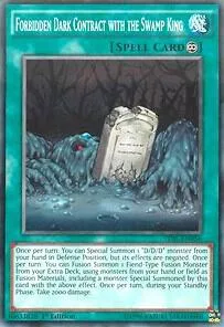 Forbidden Dark Contract with the Swamp King TDIL-EN056 1st Edition Yu-Gi-Oh card from The Dark Illusion